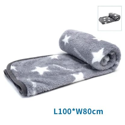 Εικόνα της Printed blanket L100*W80cm Grey