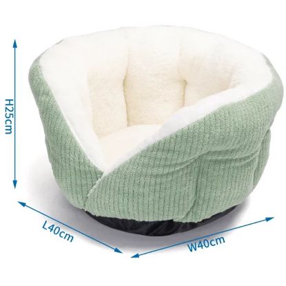 Εικόνα της Solid color round cat bed L40*W40*H25cm Green