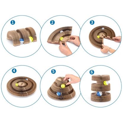 Εικόνα της Arch bridge-shaped cat scratching board L18.9*W5.6*H7.2cm