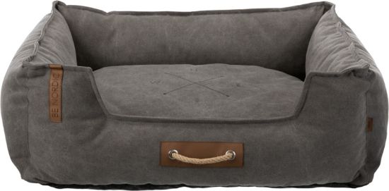 Εικόνα της BE NORDIC Föhr bed, square, 100 × 80 cm, dark grey