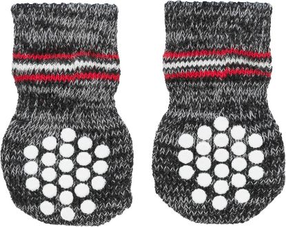 Εικόνα της Dog socks, non-slip, XL, 2 pcs., grey