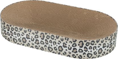 Εικόνα της Leo Scratching Bed, Cardboard, Catnip, 63 × 10 × 35 cm, cream