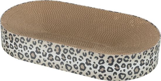 Εικόνα της Leo Scratching Bed, Cardboard, Catnip, 63 × 10 × 35 cm, cream