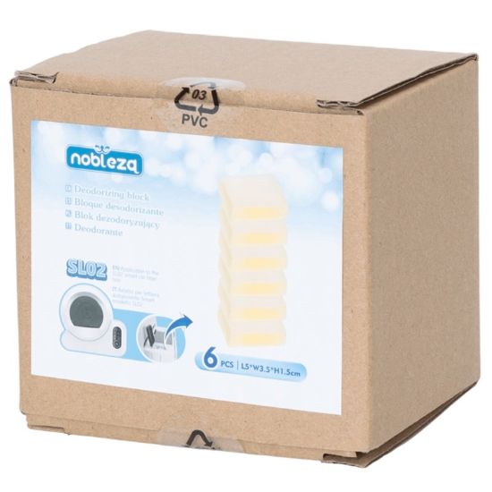 Εικόνα της Deodorizing block-Compatible with Model SL02-L5*W3.5*H1.5cm cover(6pcs)/Kraft box