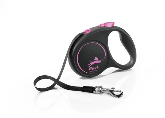 Εικόνα της flexi Black Design S Tape 5 m pink EU