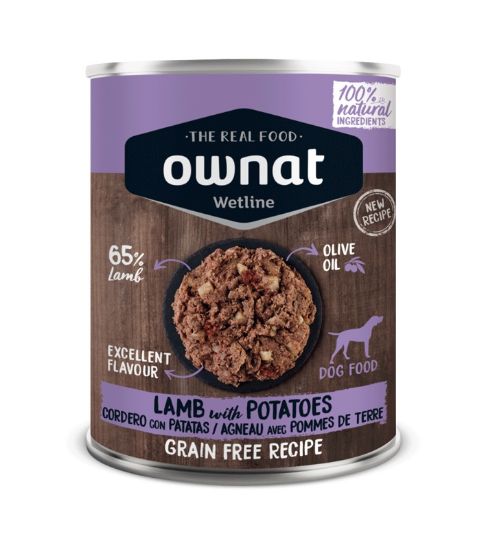 Εικόνα της OWNAT WETLINE Lamb with Potatoes (DOG) 395g