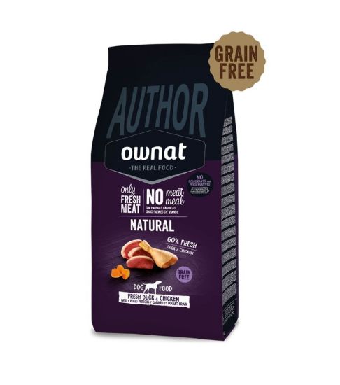 Εικόνα της OWNAT AUTHOR GF FRESH DUCK&CHICKEN (DOG) 3Kg