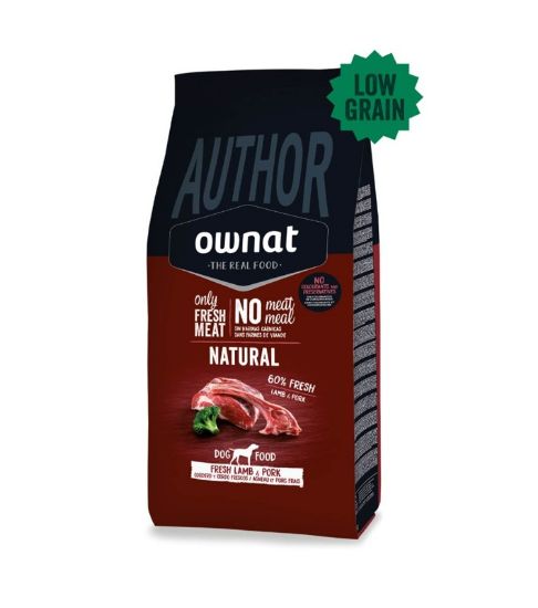 Εικόνα της OWNAT AUTHOR FRESH LAMB & PORK (DOG) 3Kg