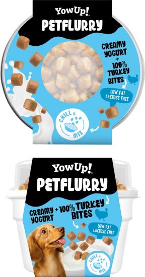 Εικόνα της YOW UP PET FLURRY YOGURT CREAMY + TURKEY BITES 130g (6pcs)