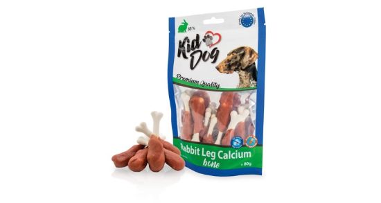 Εικόνα της KIDDOG rabbit meat on calcium bone 80 g