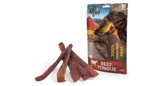Εικόνα της KIDDOG SUPER PREMIUM 100% beef tongue, thin slices 50 g