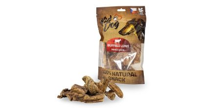 Εικόνα της KIDDOG 100% Natural Snack, beef lung 4-8 cm/80 g