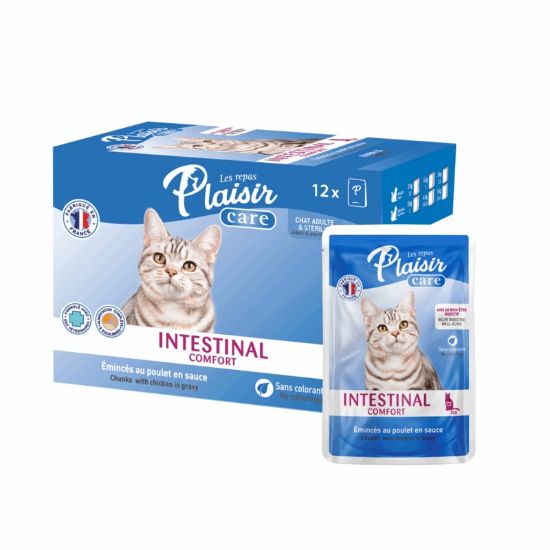 Εικόνα της (12)Plaisir cat Pack Care Intestinal Comfort 85g
