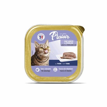 Εικόνα της (32)Plaisir cat ALUTRAY  for Adult &Sterilizedcats, terrine with tuna 100g
