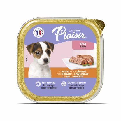 Εικόνα της (18)Plaisir dog PUPPY ALUTRAY for PUPPY, terrine with Chicken 300g