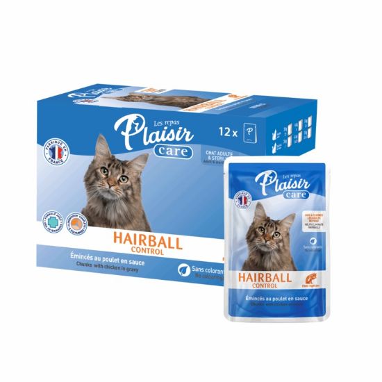 Εικόνα της (12)Plaisir cat Pack Care Hairball Control 85g