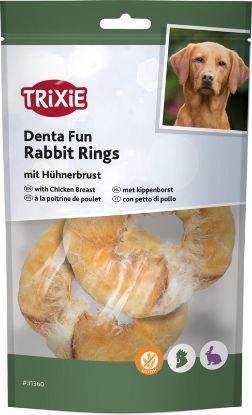 Εικόνα της Denta Fun rabbit rings, with chicken breast, ø 9.5 cm, 100 g