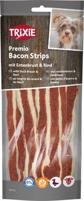 Εικόνα της Premio bacon strips, with duck breast & beef, 19 cm, 80 g