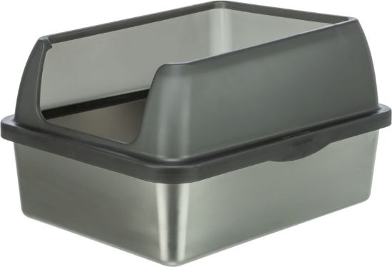 Εικόνα της Stainless steel litter tray, with rim, 40 × 29 × 52 cm, grey