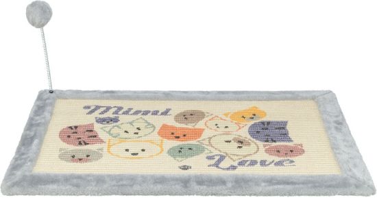 Εικόνα της Mimi scratching mat with toy, 70 × 45 cm, grey