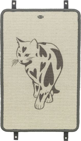 Εικόνα της Scratching mat, with print, 55 × 35 cm, taupe