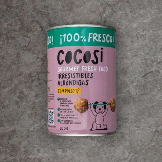 Εικόνα της Chicken meatballs for dogs, 400 g can