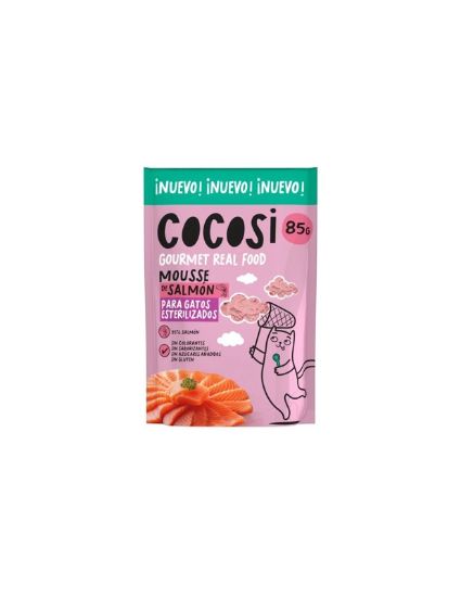 Εικόνα της Salmon mousse for sterilised cats, 85 g