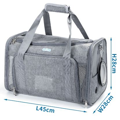 Εικόνα της Pet carrier-Solid color-Before expansion: L45*W28*H28cm/after expansion: L45*W70*H28cm
