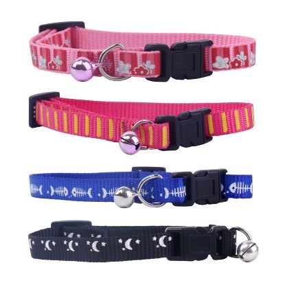 Εικόνα της Cat collar W1.0*L20-30cm Black/Pink/Blue/Red