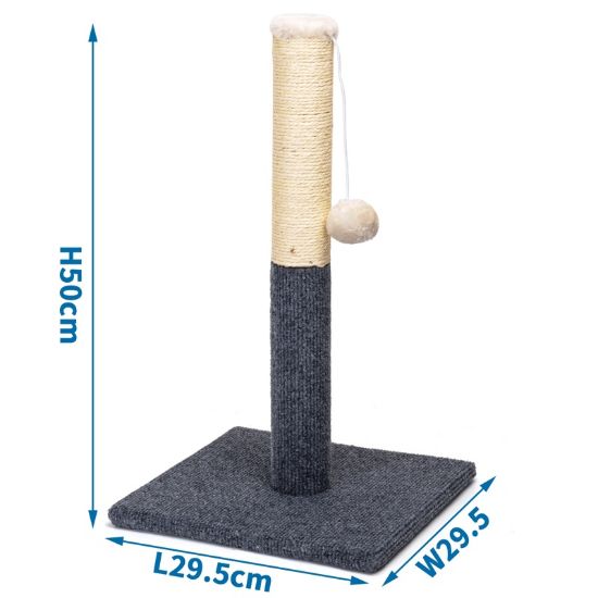 Εικόνα της Cat climbing post l29.5*w29.5*h50cm Light grey