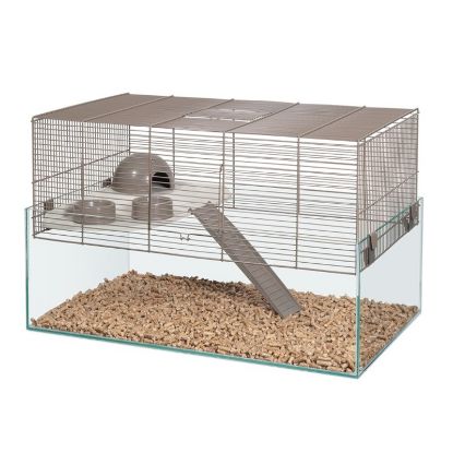 Εικόνα της MICE CAGE GLASS BASE COFFEE 59.00 x 37.00 x 37.00 cm
